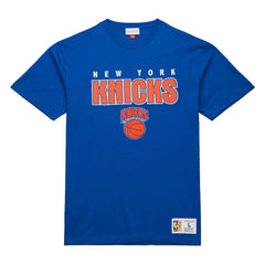 New York Knicks Hardwood Classics Throw It Back Premium T-Shirt - Blue shop