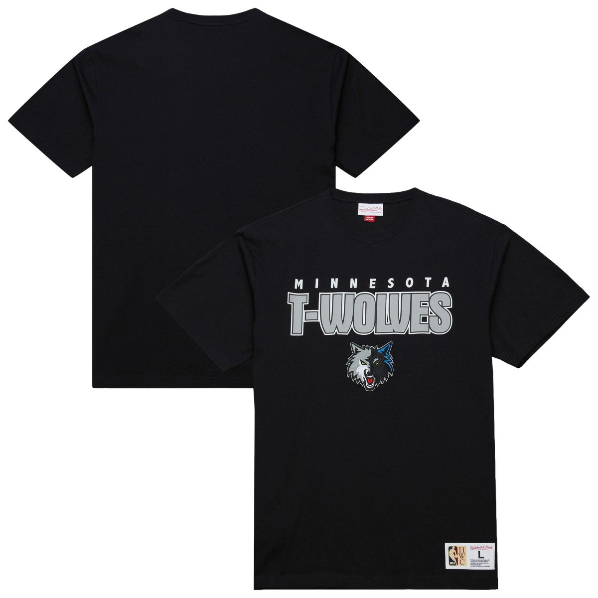 Minnesota Timberwolves Hardwood Classics Throw It Back Premium T-Shirt - Black shop