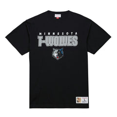 Minnesota Timberwolves Hardwood Classics Throw It Back Premium T-Shirt - Black shop