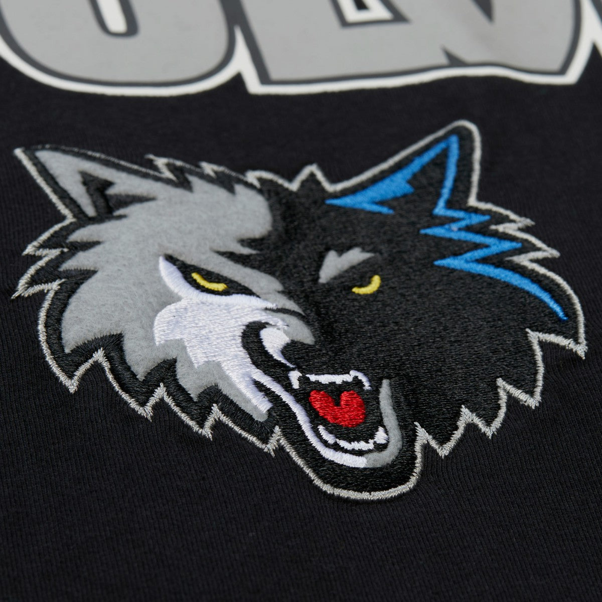 Minnesota Timberwolves Hardwood Classics Throw It Back Premium T-Shirt - Black shop