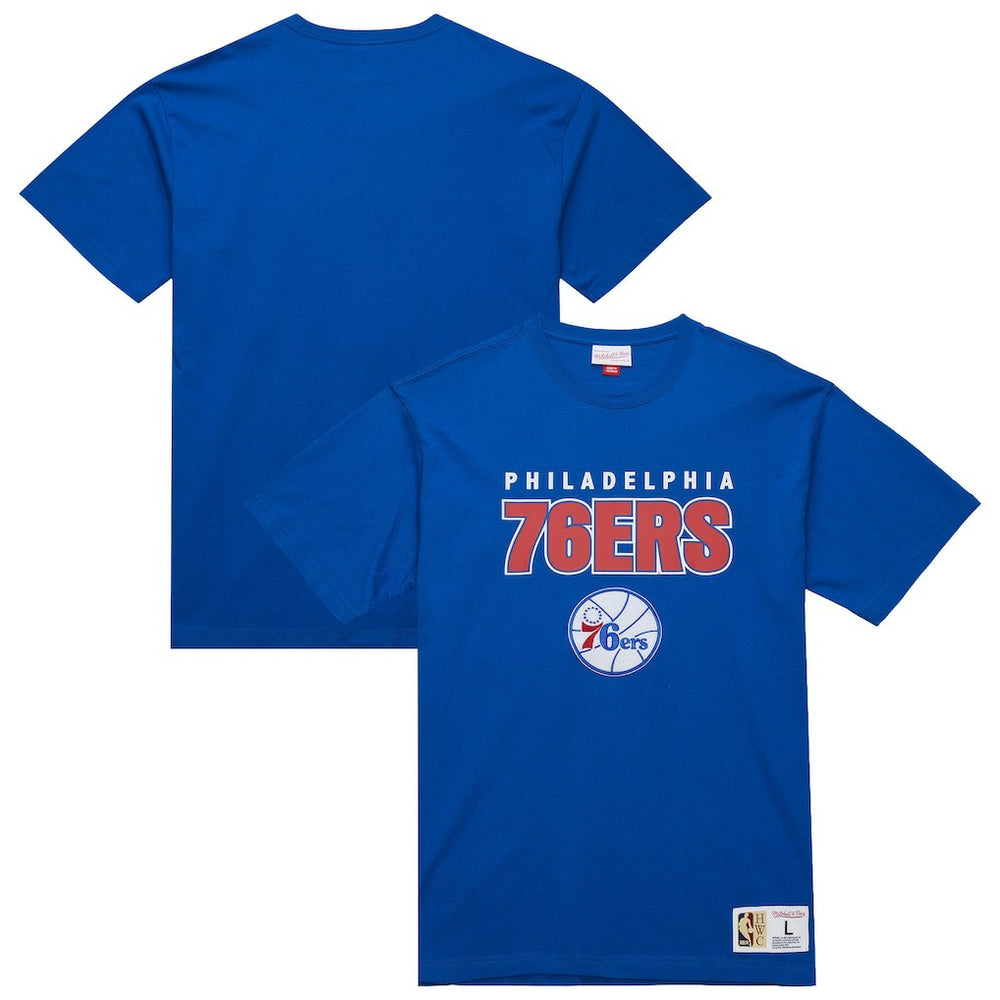 Philadelphia 76ers Hardwood Classics Throw It Back Premium T-Shirt - Royal outlet