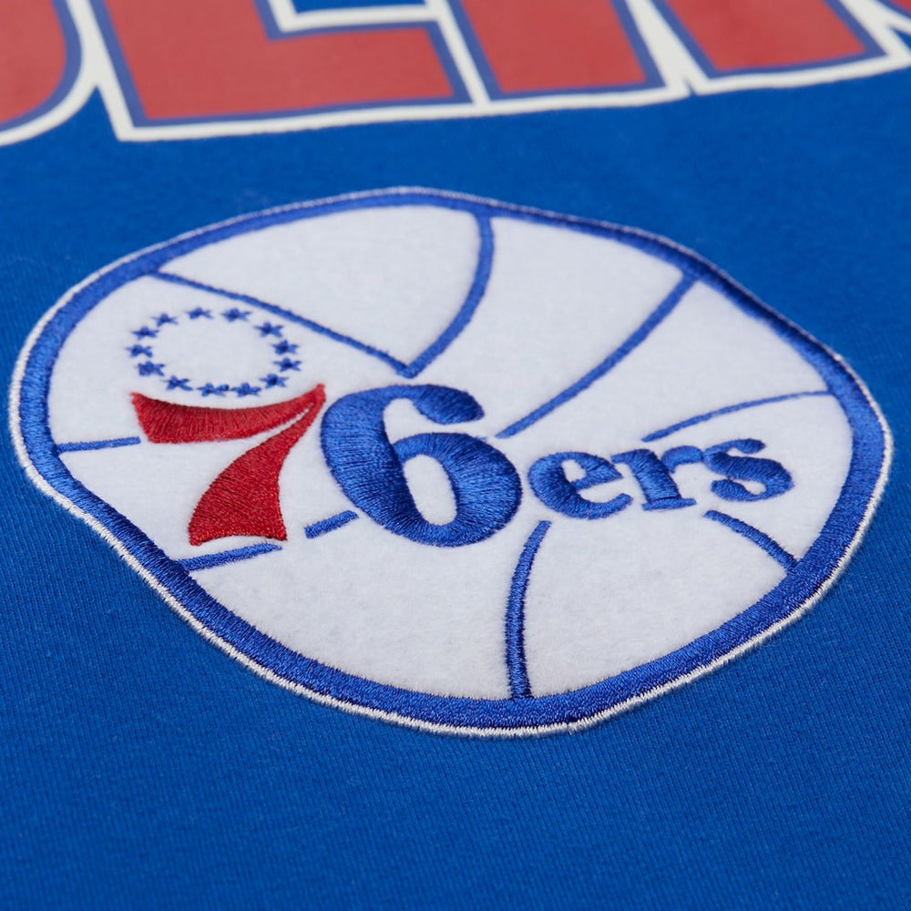 Philadelphia 76ers Hardwood Classics Throw It Back Premium T-Shirt - Royal outlet