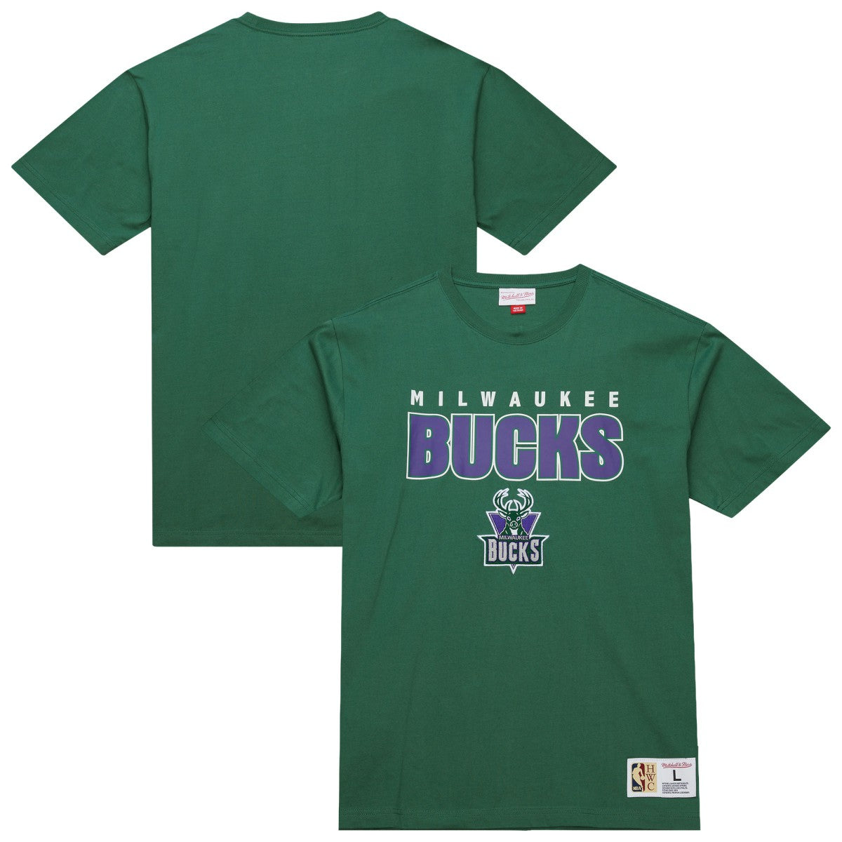 Milwaukee Bucks Hardwood Classics Throw It Back Premium T-Shirt - Green online