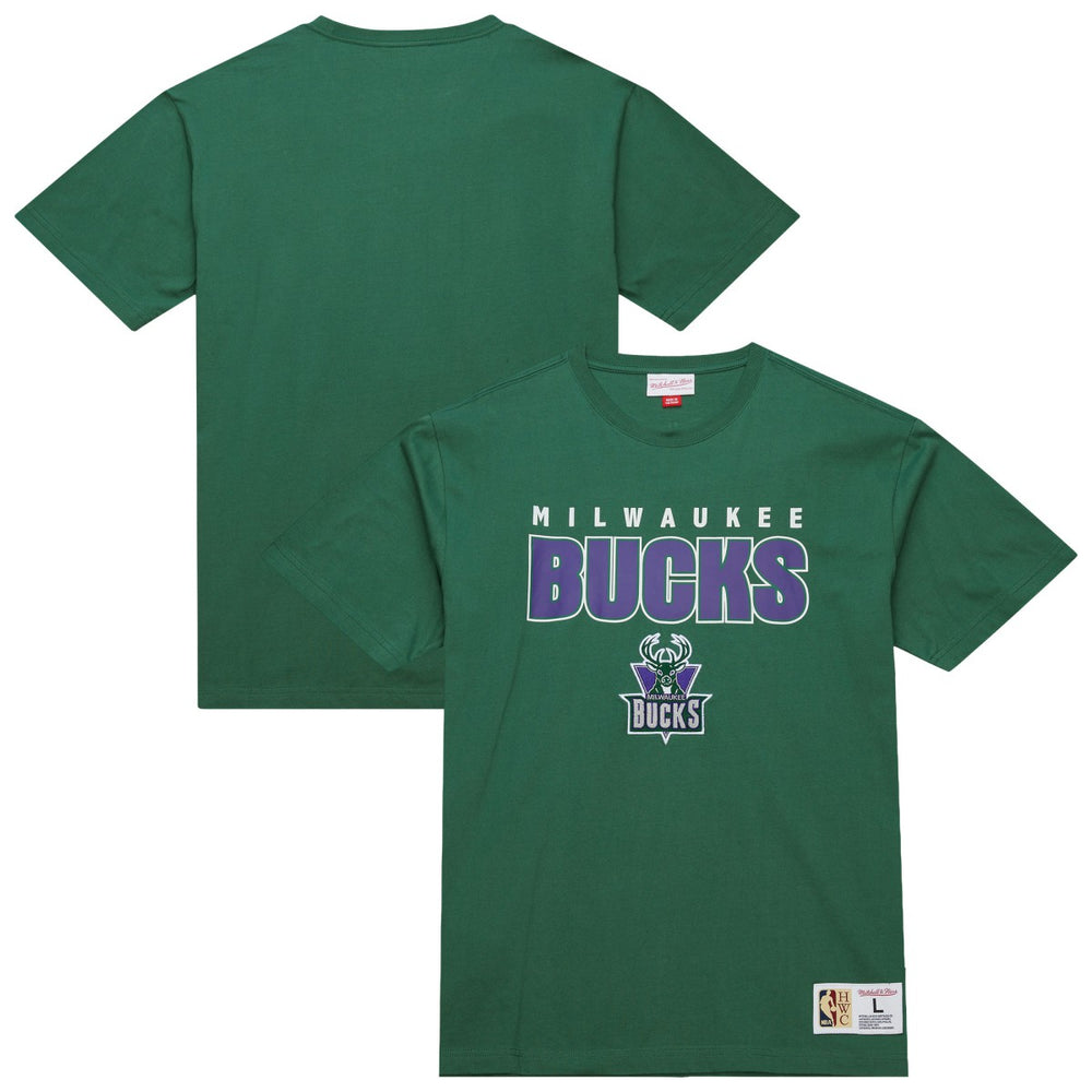 Milwaukee Bucks Hardwood Classics Throw It Back Premium T-Shirt - Green online