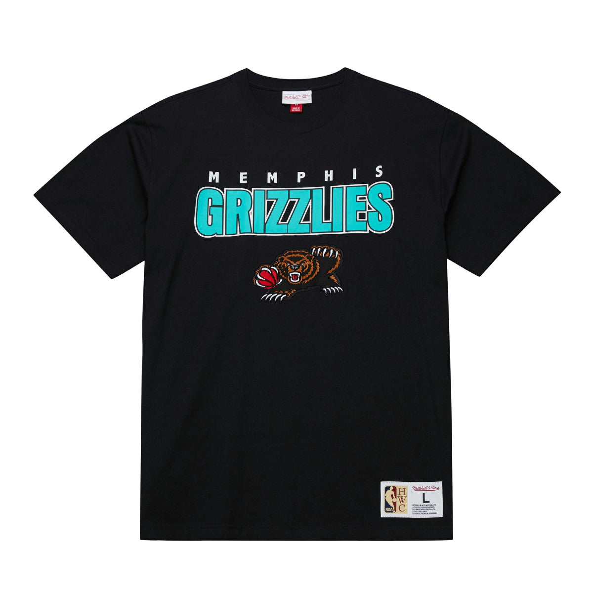 Memphis Grizzlies Hardwood Classics Throw It Back Premium T-Shirt - Black online