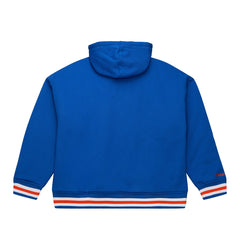 New York Knicks Throw It Back Quilted Fleece Quarter-Zip Hoodie - Blue cheap