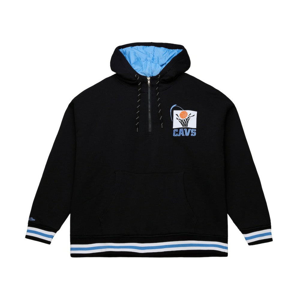 Cleveland Cavaliers Throw It Back Quilted Fleece Quarter-Zip Hoodie sale - Black outlet
