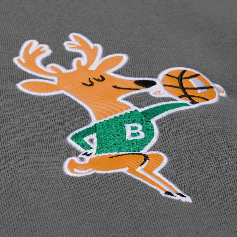 Milwaukee Bucks Throw It Back Quilted Fleece Quarter-Zip Hoodie - Gray sale