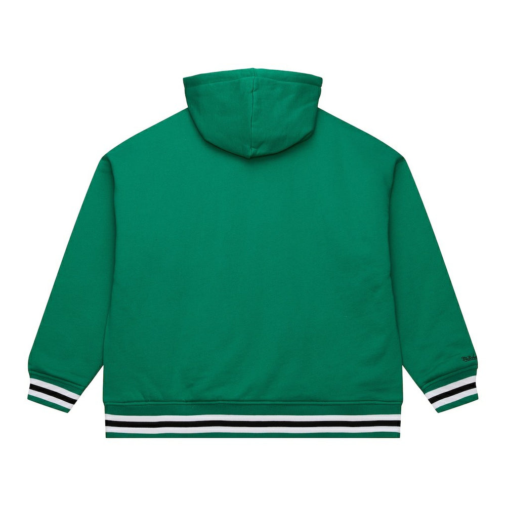 Boston Celtics Throw It Back Quilted Fleece Quarter-Zip Hoodie - Green shop
