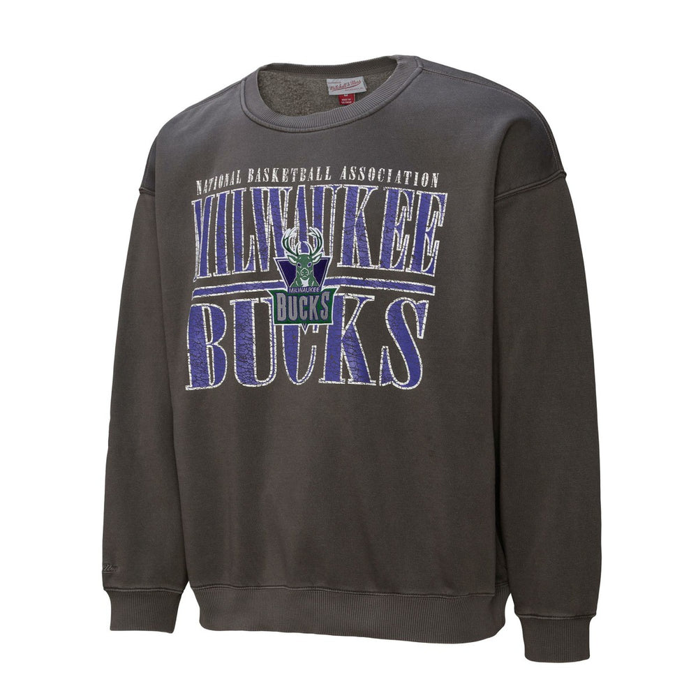 Milwaukee Bucks NBA Downtown Collection Fleece Sweatshirt - Black for sale