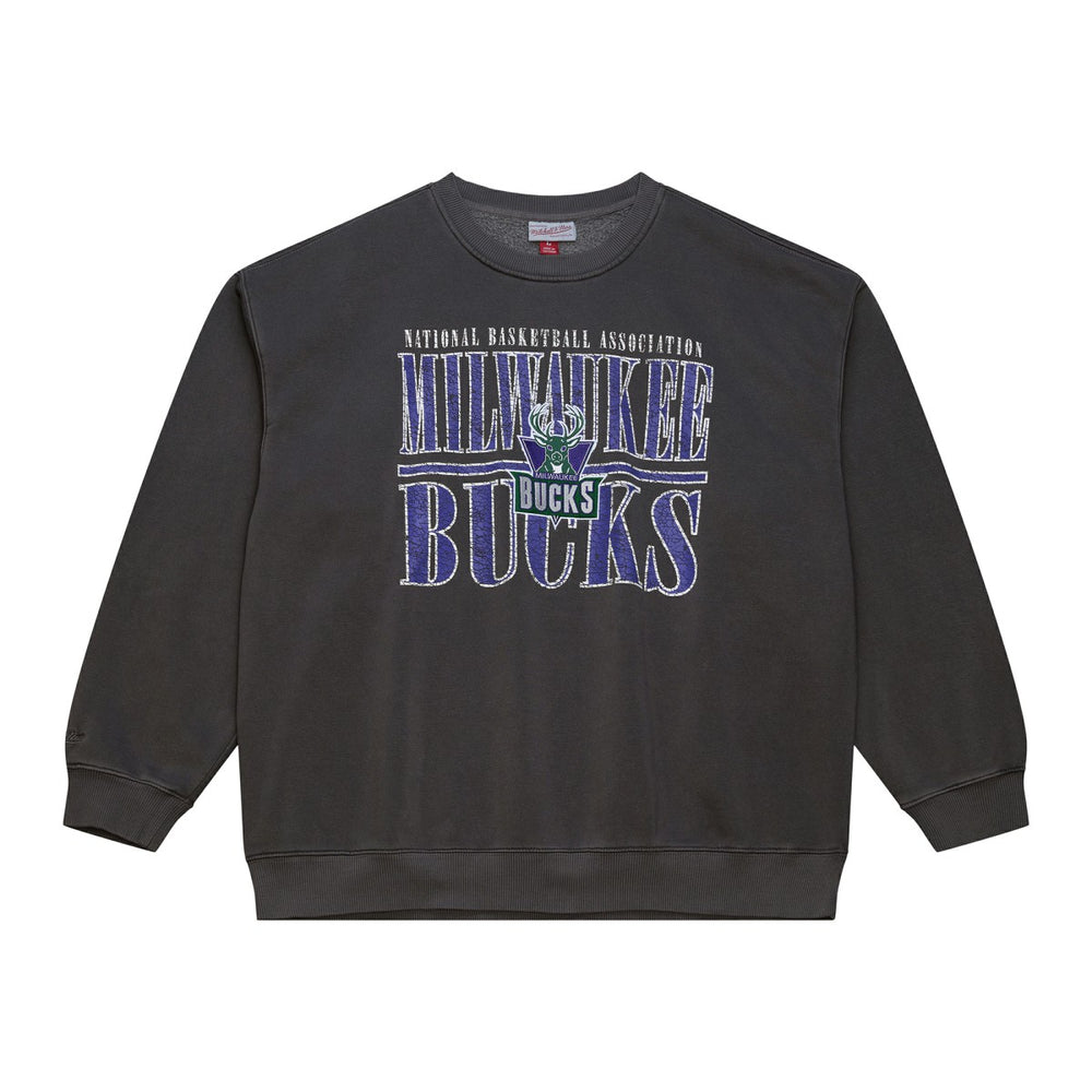 Milwaukee Bucks NBA Downtown Collection Fleece Sweatshirt - Black for sale