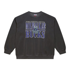 Milwaukee Bucks NBA Downtown Collection Fleece Sweatshirt - Black for sale