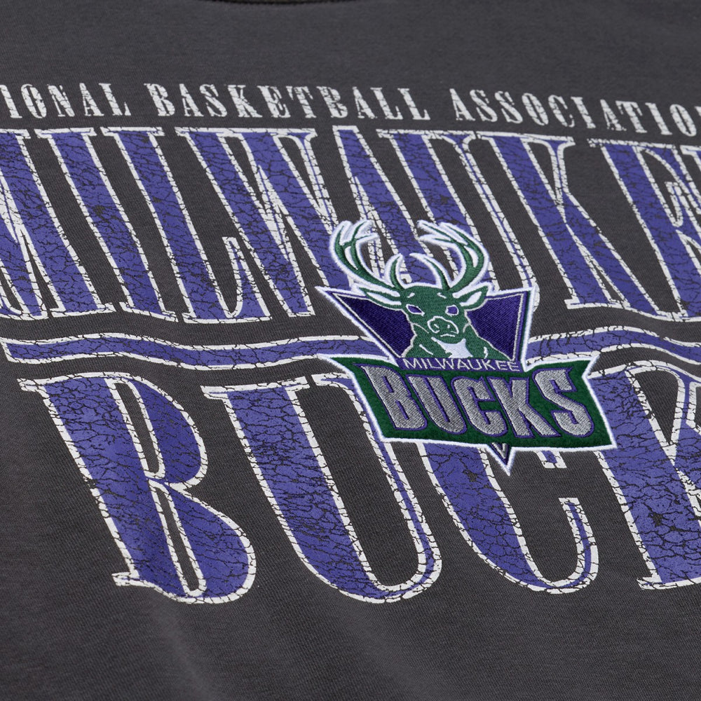 Milwaukee Bucks NBA Downtown Collection Fleece Sweatshirt - Black for sale