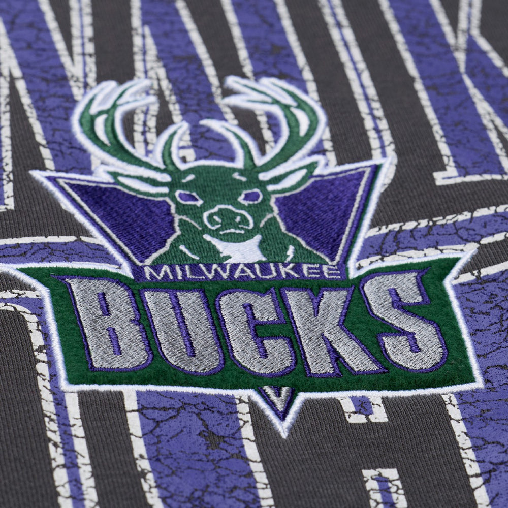 Milwaukee Bucks NBA Downtown Collection Fleece Sweatshirt - Black for sale