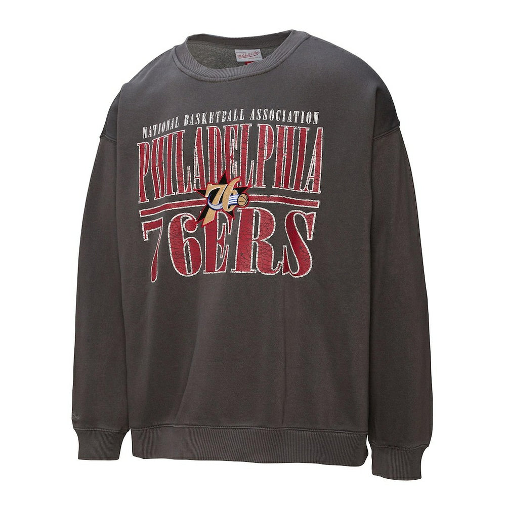 Philadelphia 76ers NBA Downtown Collection Fleece Sweatshirt - Black on sale