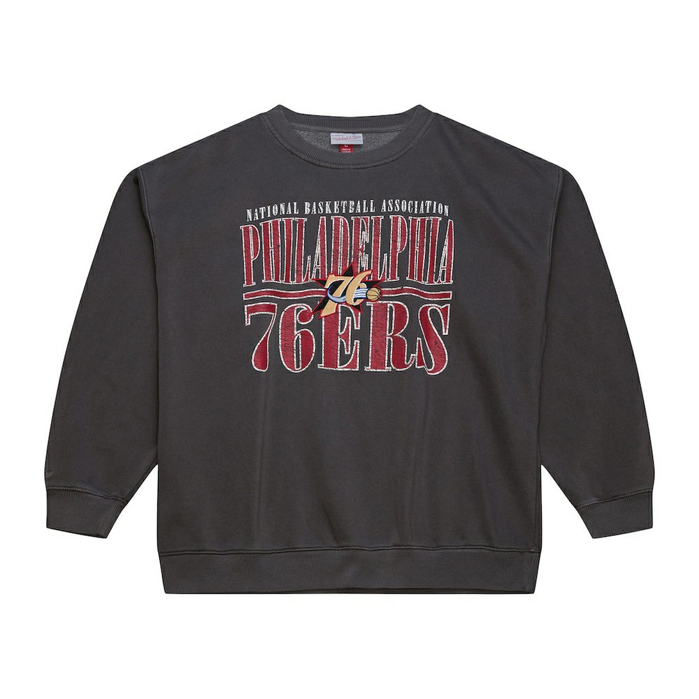 Philadelphia 76ers NBA Downtown Collection Fleece Sweatshirt - Black on sale