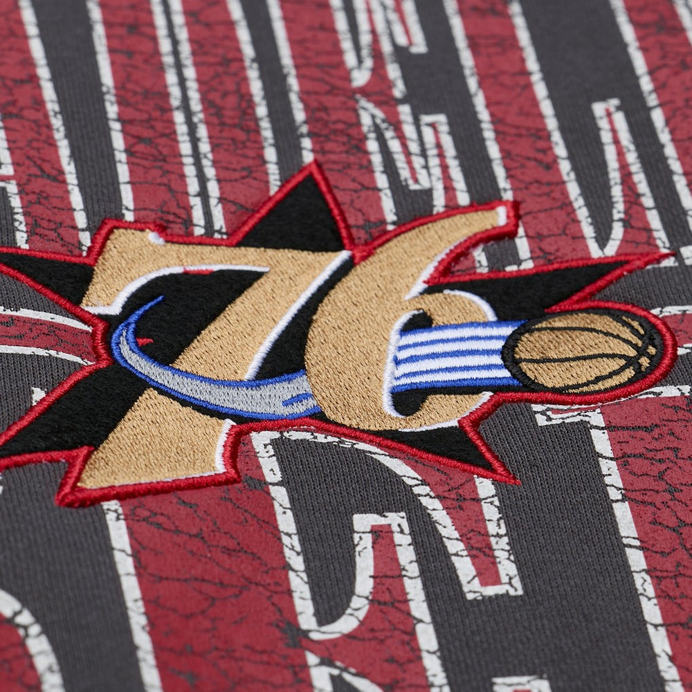 Philadelphia 76ers NBA Downtown Collection Fleece Sweatshirt - Black on sale