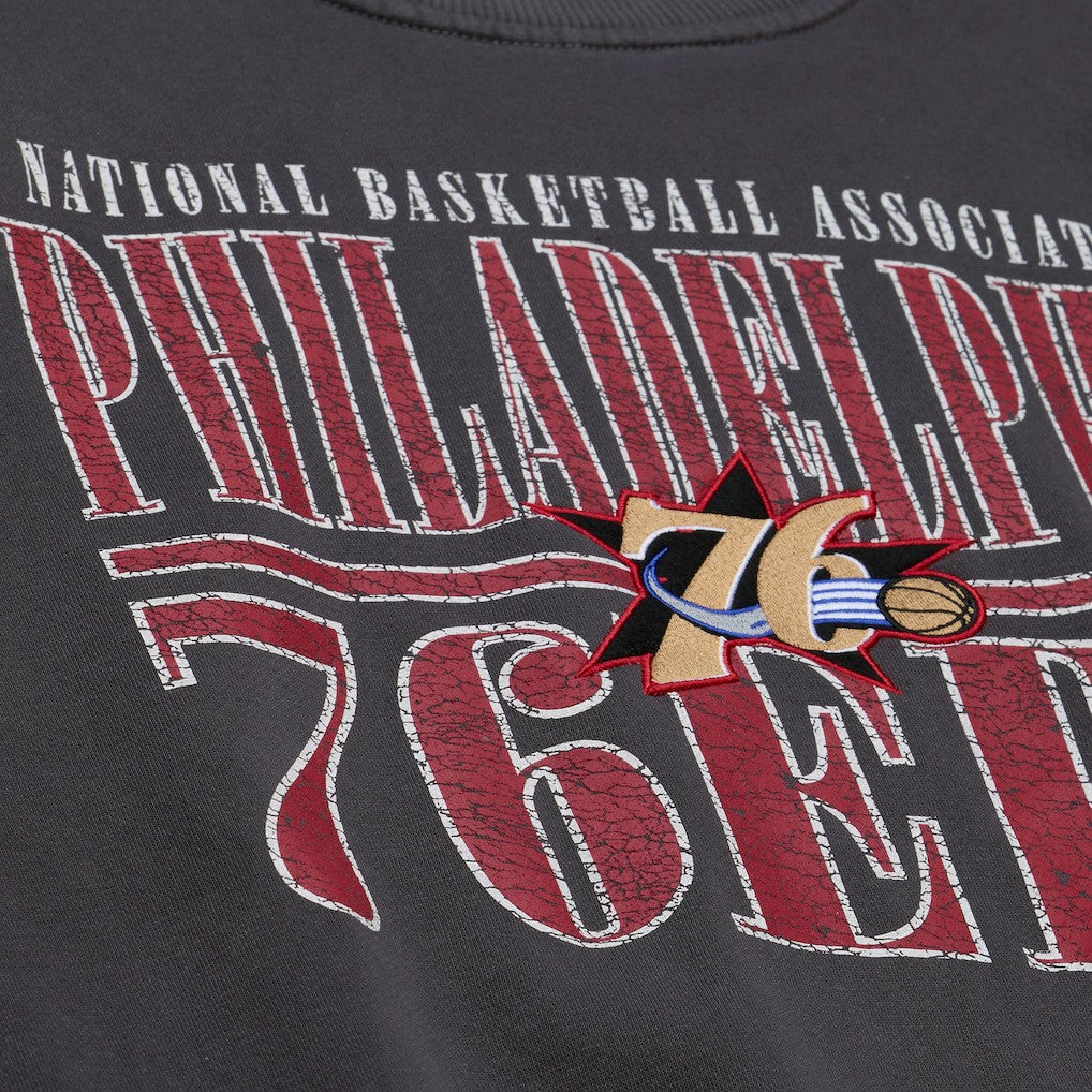 Philadelphia 76ers NBA Downtown Collection Fleece Sweatshirt - Black on sale