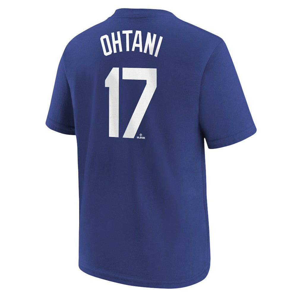 Shohei Ohtani Los Angeles Dodgers Youth 2025 World Series Champions Name & Number T-Shirt Royal