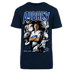 Brandon Aubrey Dallas Cowboys Youth Collage T-Shirt - Navy outlet