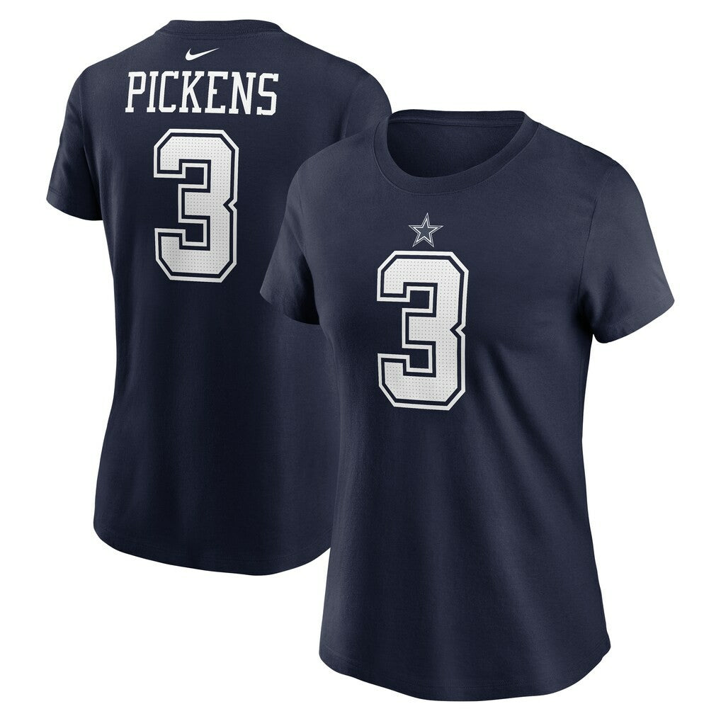 George Pickens Dallas Cowboys Women's Player Name & Number T-Shirt - Navy sale