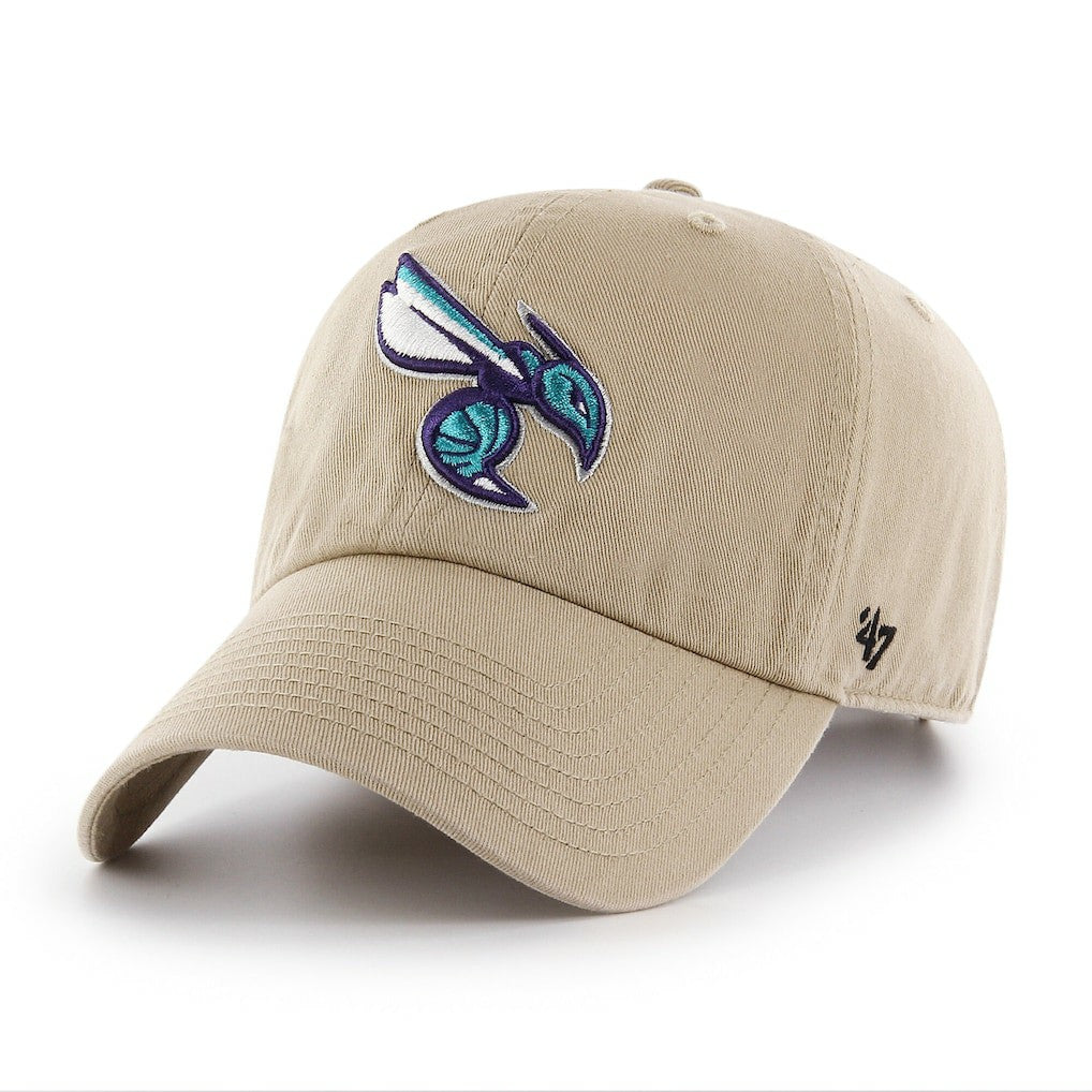 Charlotte Hornets '47 Logo Clean Up Adjustable Hat - Khaki outlet