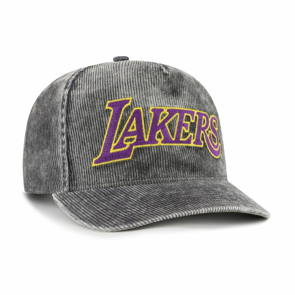 Los Angeles Lakers '47 Reclaim Snow Wash Corduroy Adjustable Hitch Hat - Charcoal cheap