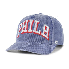 Philadelphia 76ers '47 Reclaim Snow Wash Corduroy Adjustable Hitch Hat - Blue cheap