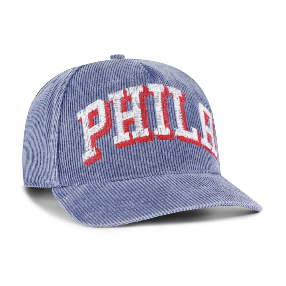 Philadelphia 76ers '47 Reclaim Snow Wash Corduroy Adjustable Hitch Hat - Blue cheap