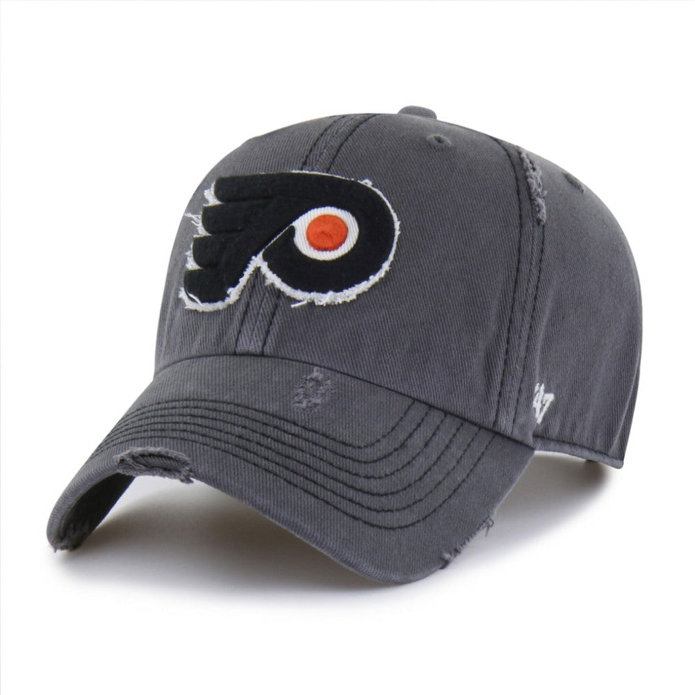 Philadelphia Flyers '47 Weathered Clean Up Adjustable Hat - Charcoal Hats