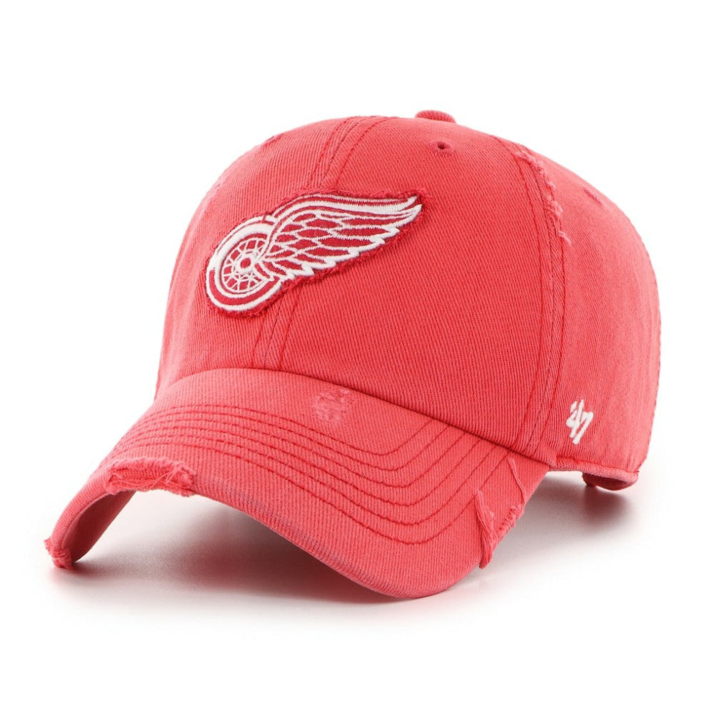 Detroit Red Wings '47 Weathered Clean Up Adjustable Hat - Red Hats