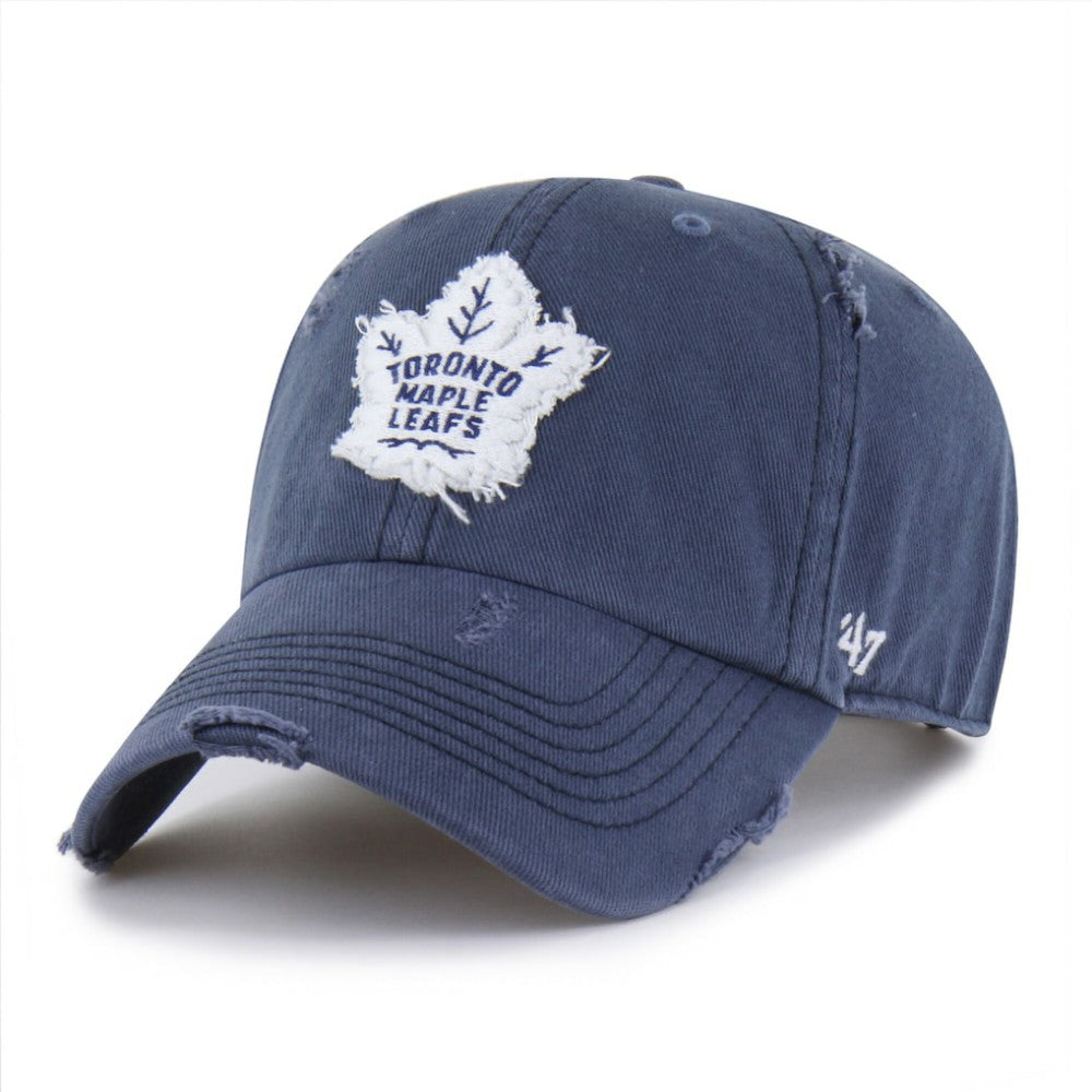 Toronto Maple Leafs '47 Weathered Clean Up Adjustable Hat - Navy Hats