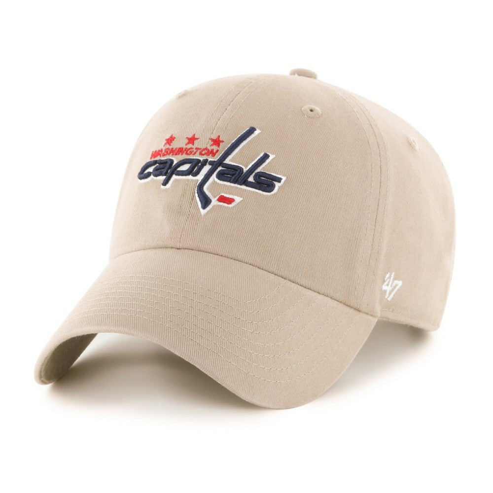 Washington Capitals '47 Logo Clean Up Adjustable Hat - Khaki Hats