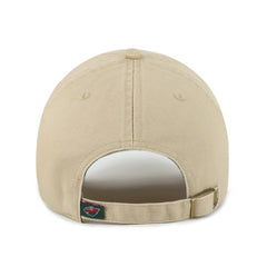 Minnesota Wild '47 Logo Clean Up Adjustable Hat - Khaki Hats