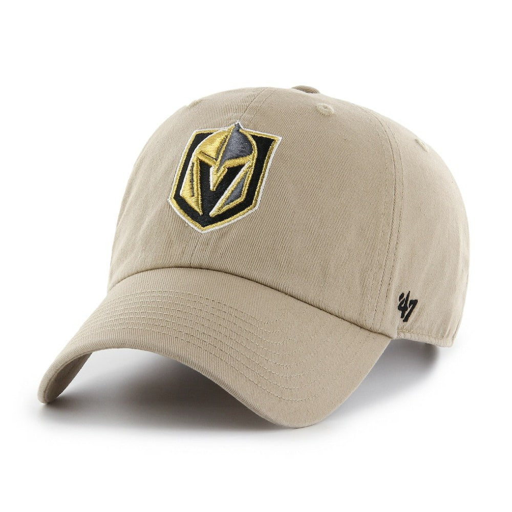 Vegas Golden Knights '47 Logo Clean Up Adjustable Hat - Khaki Hats
