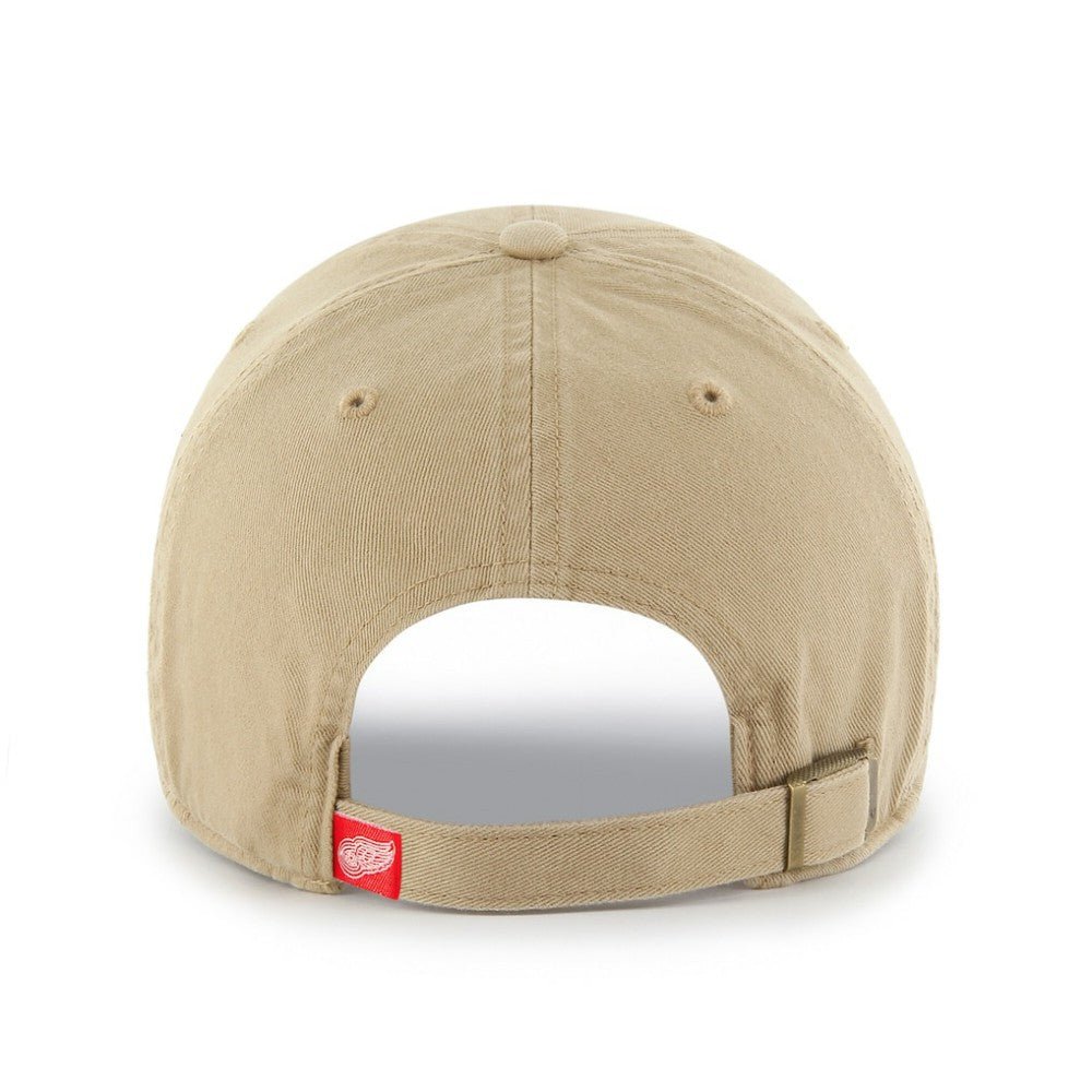 Detroit Red Wings '47 Logo Clean Up Adjustable Hat - Khaki Hats
