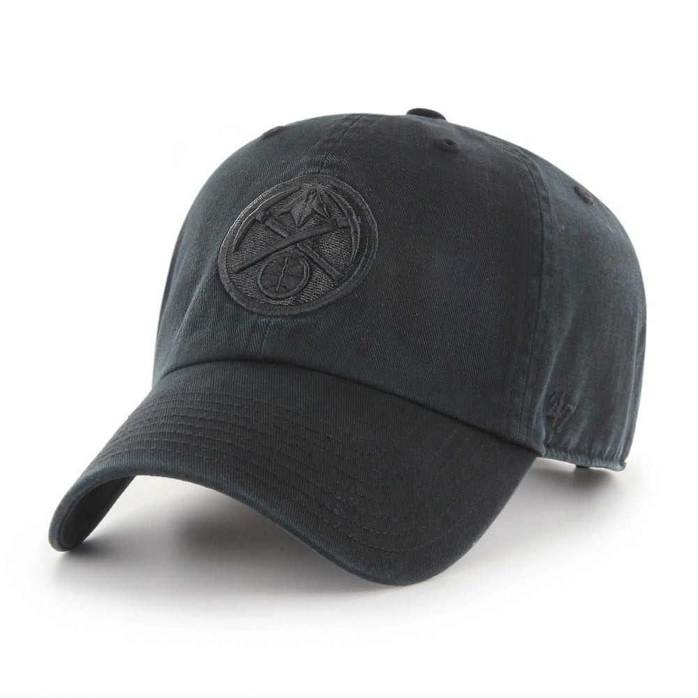 Denver Nuggets '47 Black on Black Clean Up Adjustable Hat discount