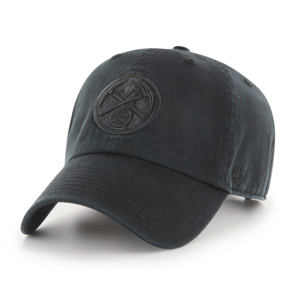Denver Nuggets '47 Black on Black Clean Up Adjustable Hat discount