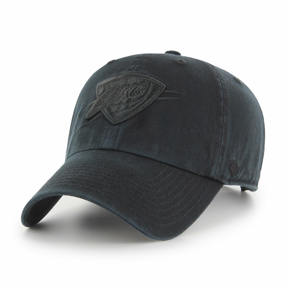 Oklahoma City Thunder '47 Black on Black Clean Up Adjustable Hat discount