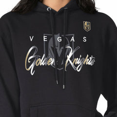 Vegas Golden Knights G-III 4Her by Carl Banks Shadow Logo Fleece Pullover Hoodie - Black Hoodies