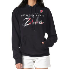 New Jersey Devils G-III 4Her by Carl Banks Shadow Logo Fleece Pullover Hoodie - Black Jerseys