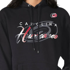 Carolina Hurricanes G-III 4Her by Carl Banks Shadow Logo Fleece Pullover Hoodie - Black Hoodies