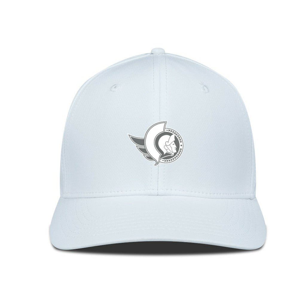 Ottawa Senators Levelwear Rise Slate & Snow Structured Flex Hat - White Hats