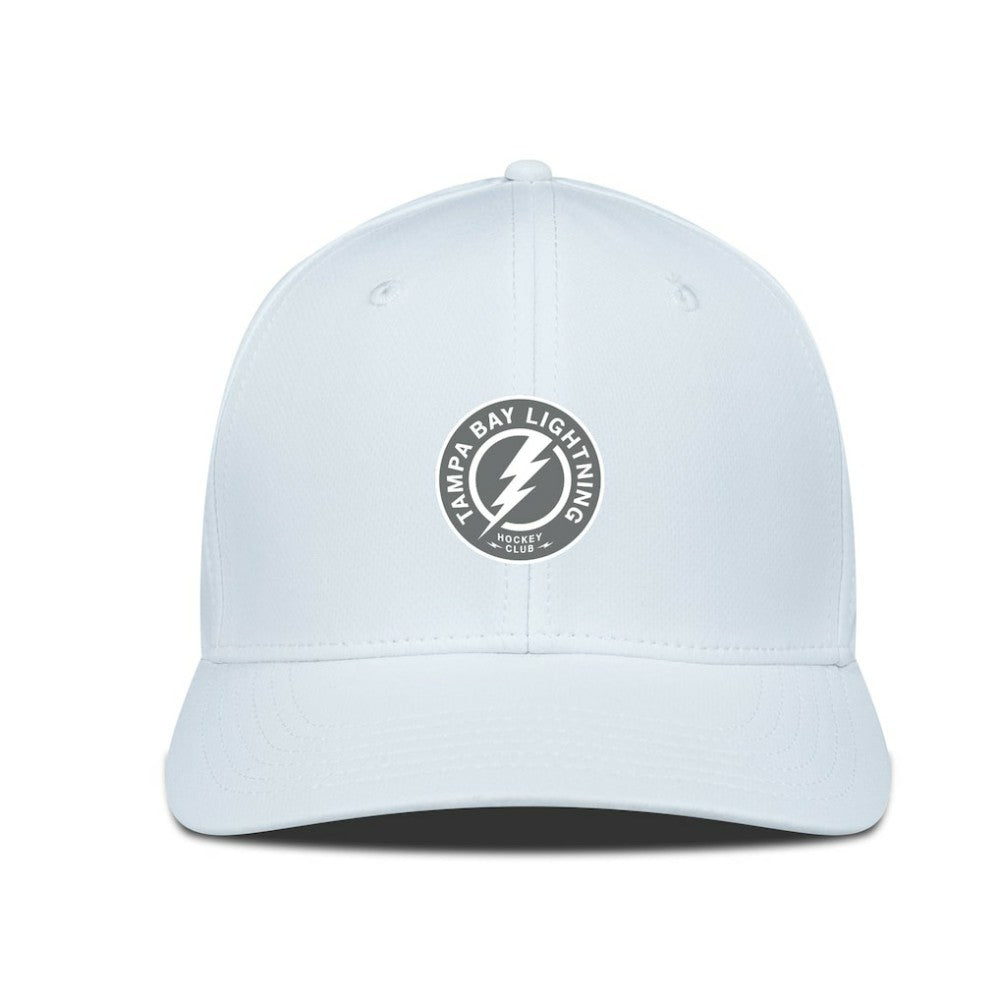 Tampa Bay Lightning Levelwear Rise Slate & Snow Structured Flex Hat - White Hats