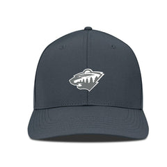 Minnesota Wild Levelwear Rise Slate & Snow Structured Flex Hat - Charcoal Hats