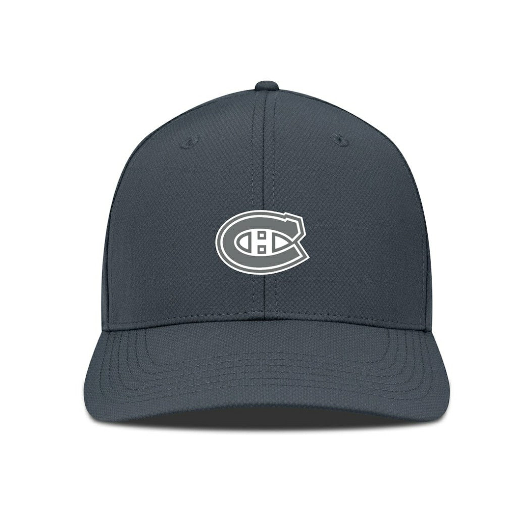 Montreal Canadiens Levelwear Rise Slate & Snow Structured Flex Hat - Charcoal Hats