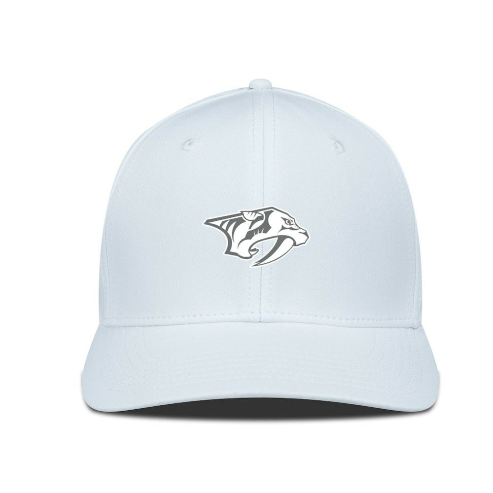 Nashville Predators Levelwear Rise Slate & Snow Structured Flex Hat - White Hats