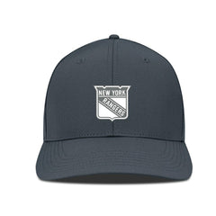 New York Rangers Levelwear Rise Slate & Snow Structured Flex Hat - Charcoal Hats