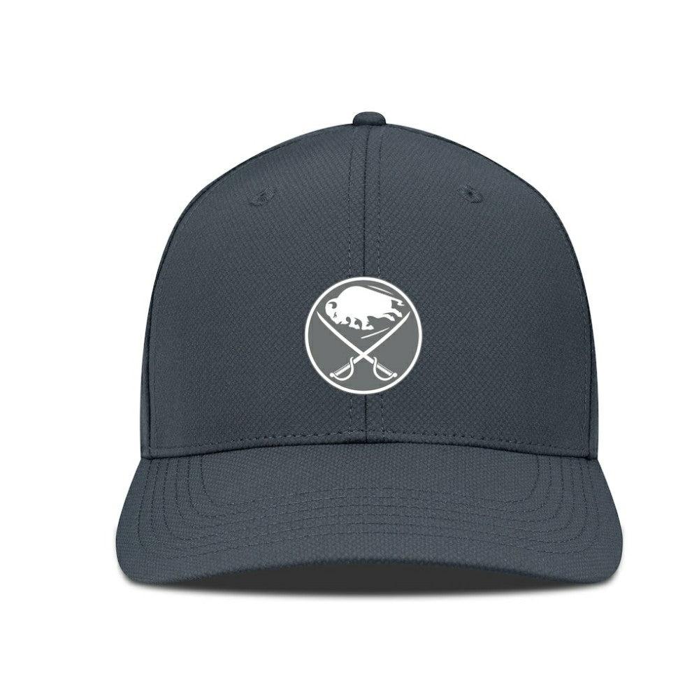 Buffalo Sabres Levelwear Rise Slate & Snow Structured Flex Hat - Charcoal Hats
