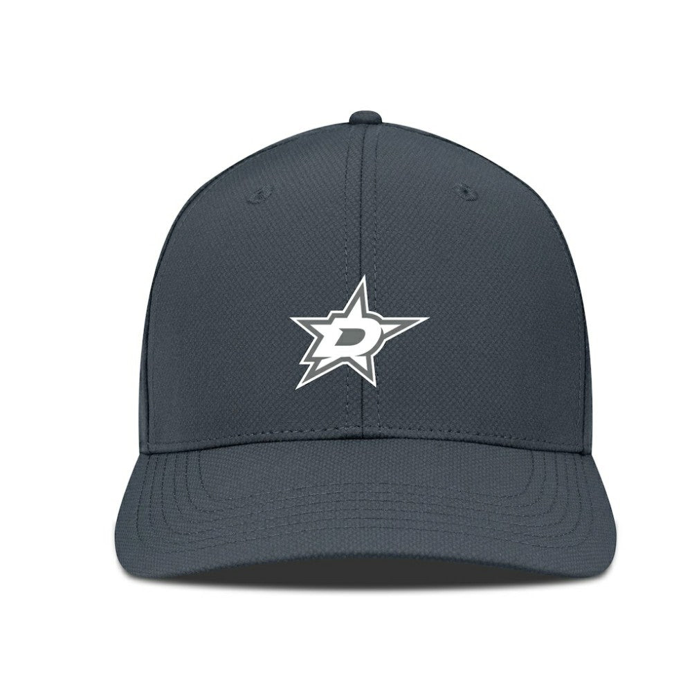 Dallas Stars Levelwear Rise Slate & Snow Structured Flex Hat - Charcoal Hats